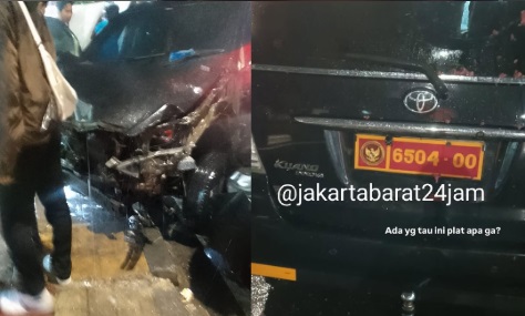 Anak ASN Kemenhan Tabrak 4 Orang di Palmerah Jakbar Jadi Tersangka Belum Ditahan