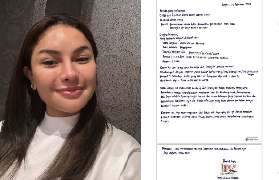 Pasang Badan, Laura Meizani Tulis Surat Penangguhan Penahanan Nikita Mirzani