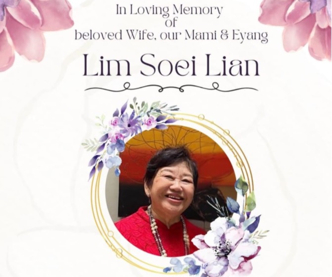 Ibunda CEO PT BEKI Jimmy Lizardo, Lim Soei Lian Tutup Usia di Umur 68 Tahun