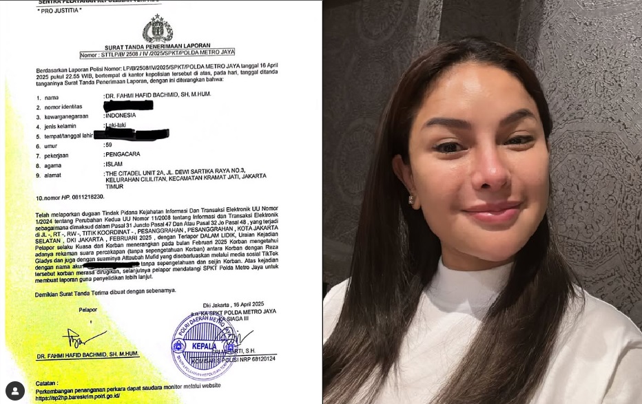 Serangan Balik, Nikita Mirzani Laporkan Reza Gladys ke Polda Metro