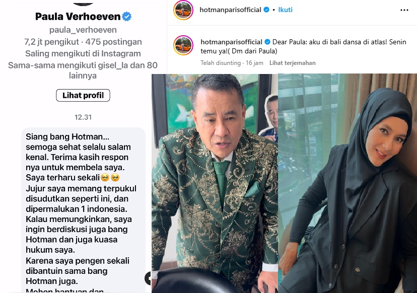 Paula Verhoeven Minta Bantuan Hotman Paris Usai Cerai dari Baim Wong, Dipermalukan 1 Indonesia